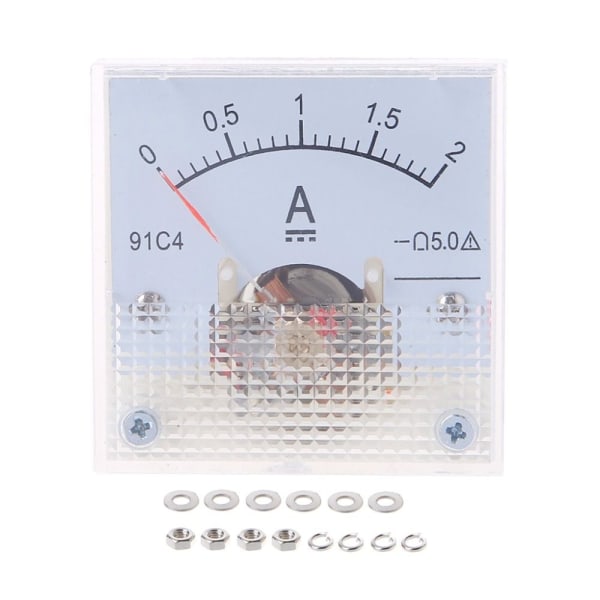 DC Amp-mätare Analog panelmätare 0-5A 0-5A