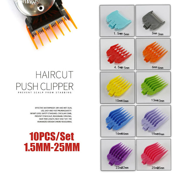 10st Hårklippare Limit Comb