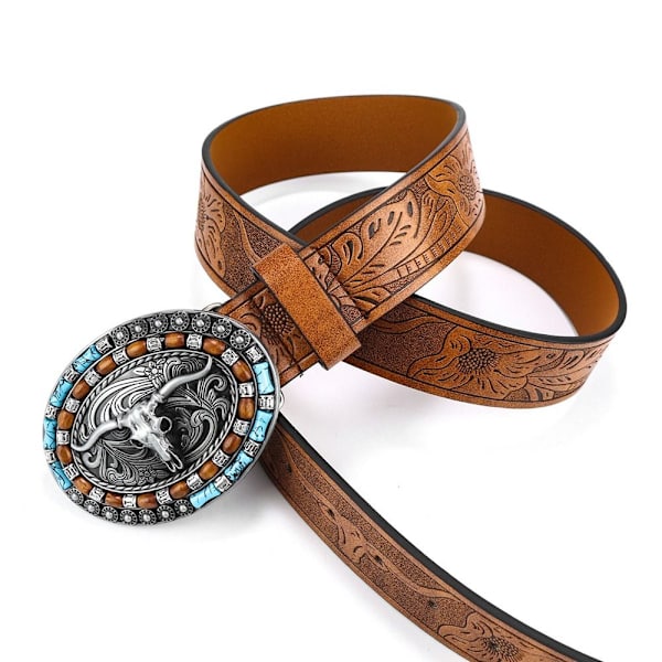 Miesten Western Cowboy -vyö soljella 110CM 110cm
