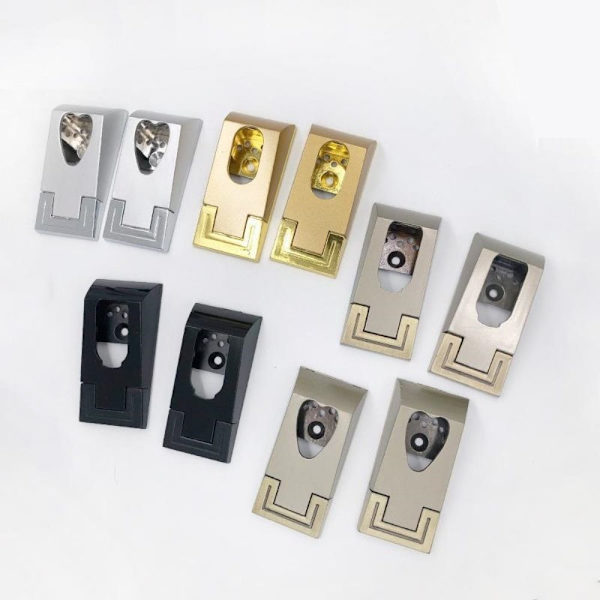 Legert flenssete hengende skinnestangholder 3 3 3
