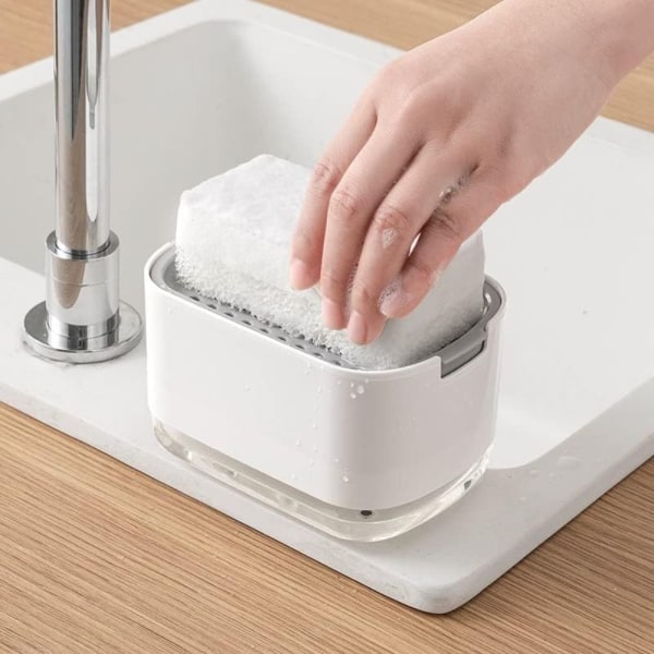 Sæbevaskemiddel dispenser Flydende håndpumpe dispenser HVID white 7765 |  white | Fyndiq