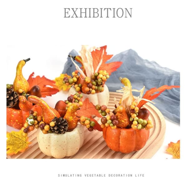 4 stk Thanksgiving-gresskar Halloween-gresskar TYPE C TYPE C Type C
