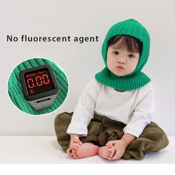 Newborn Skjerf Cap Solid Pullover Lue ROSA pink