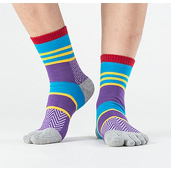 Five Finger Short Socks Hauskat sukat, joissa varvas PUNAINEN red
