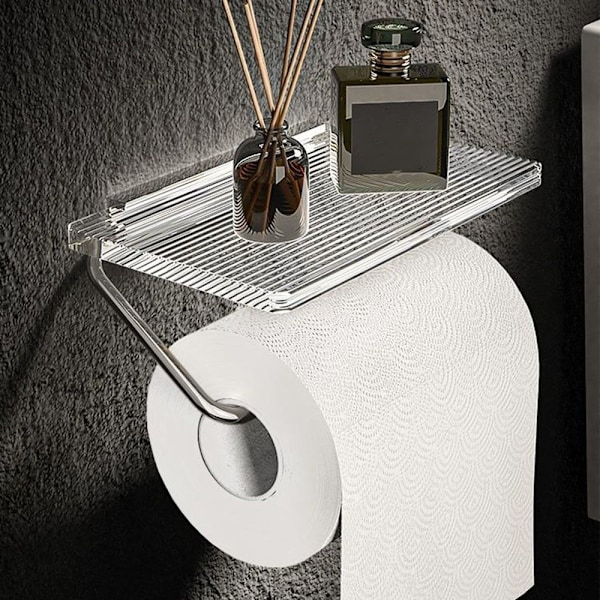 WC-paperiteline WC-paperirullan pidike SILVER silver
