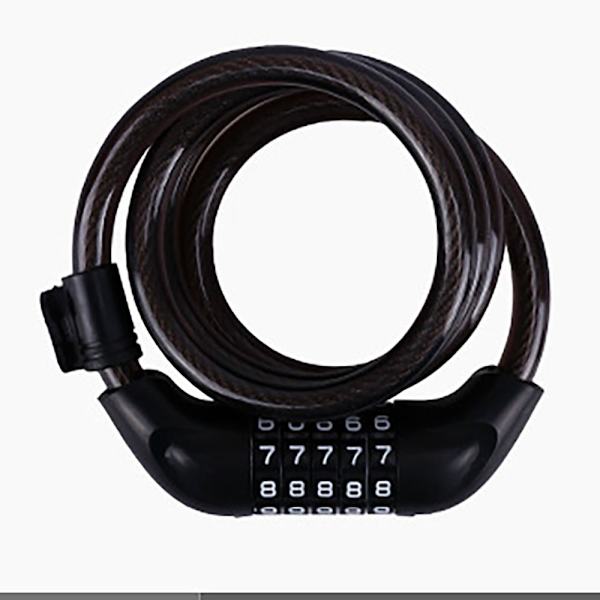 Cykellås Coiling Cykellås SORT BLACK