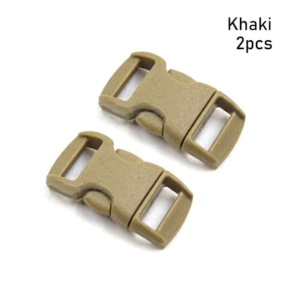2st Sidosläppningsspänne Böjda Paracord-spännen KHAKI Khaki