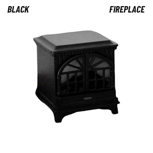 Miniatyyritakka Tricolor Globe MUSTA TAKATAKA Black Fireplace-Fireplace