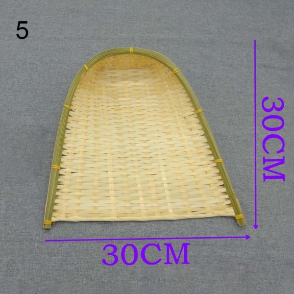 Weaving Bamboo Sieve Raft Dustpan 30X30CM 30x30cm