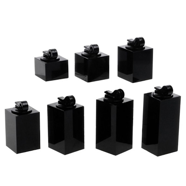 Smykker Udstillingsstativ Ringstativ SORT FIRKANTIG Black Square-Square