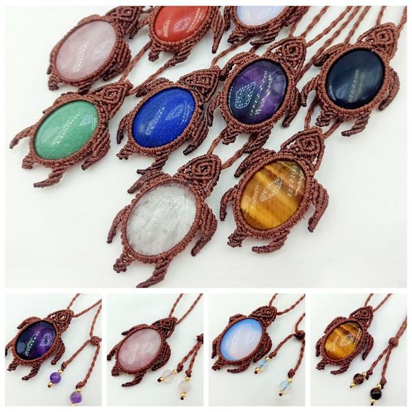 Punottu kaulakoru luonnonkivi kaulakoru OPAL OPAL Opal