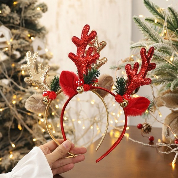 2 st julpannband Xmas huvudbonader GULD TYP B TYP B Gold Type B-Type B