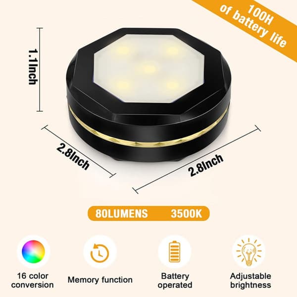 3D Nattlys Led Flash Lampe HVIT white