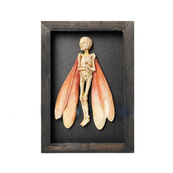 Gotisk indretning fotoramme Fairy Skeleton Witchy Decor 03 03 03