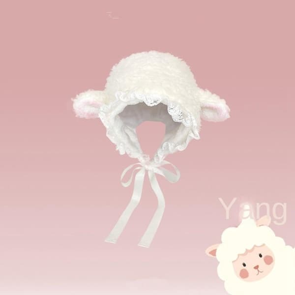 Fluffy Hats Kostyme Luer HVIT White