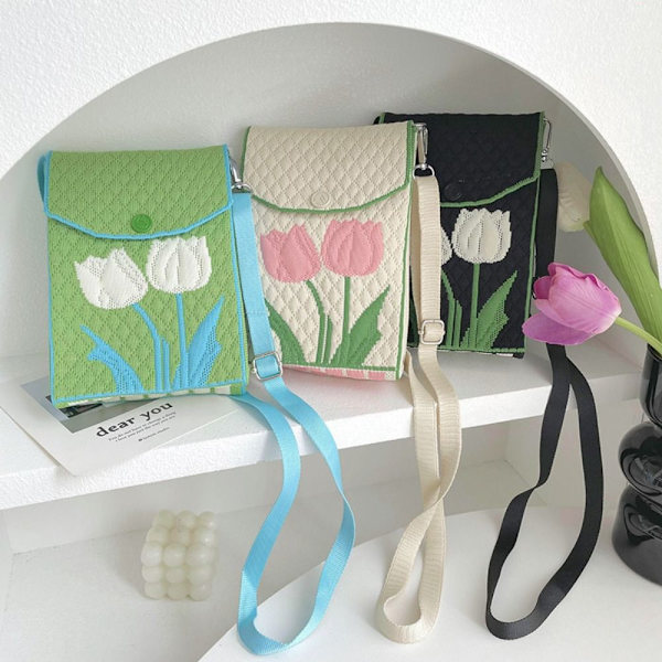 Stickad handväska Knot handledsväska GRÅ grey