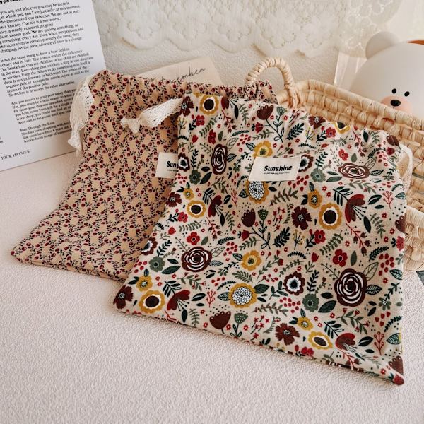 Mommy-taske med blomstertaske til pusletaske C C C