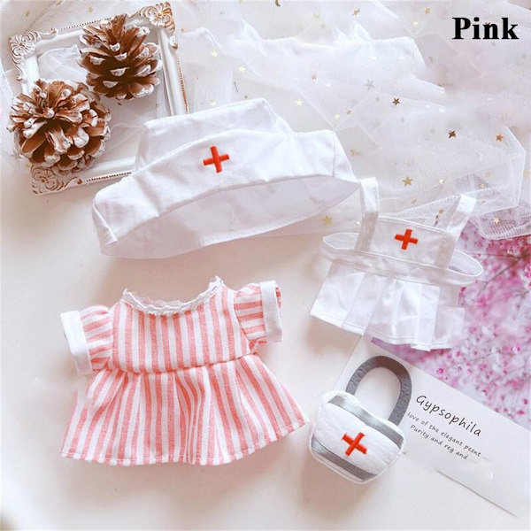 Nukkevaatteet Leluvaatteet PINK SUIT SUIT pink suit-suit