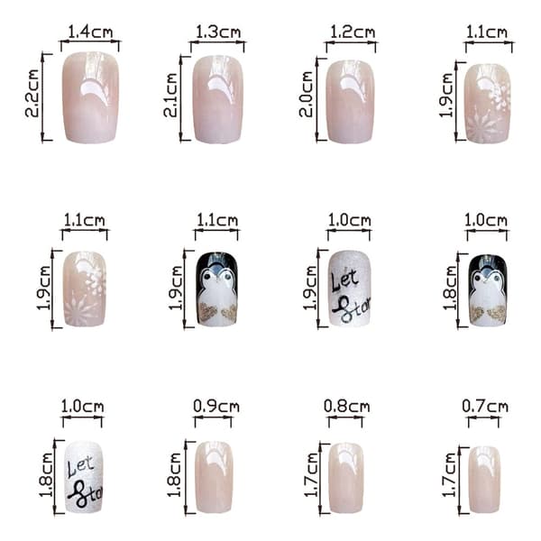 Franska Fake Nails False Nail SD-20 SD-20 SD-20