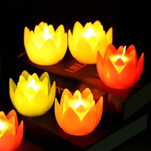 Lotus Lyselampe Ønskelampe GUL 1 LYS 1 LYS yellow 1 light-1 light