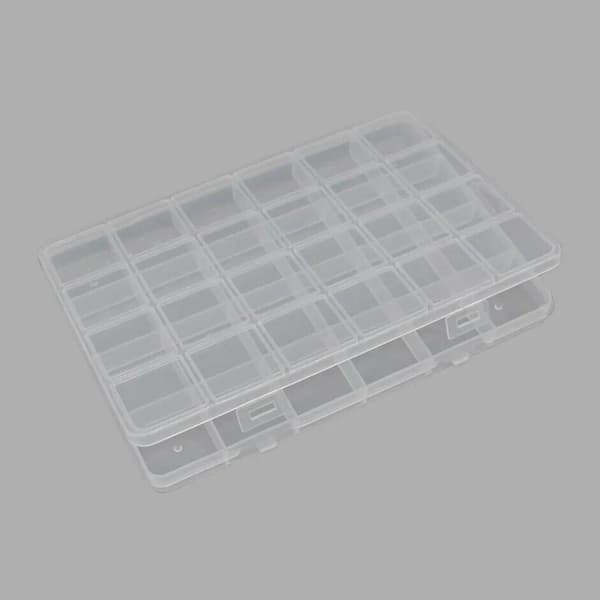 Tom förvaringslåda Nail Art Tips Case Smyckesbehållare