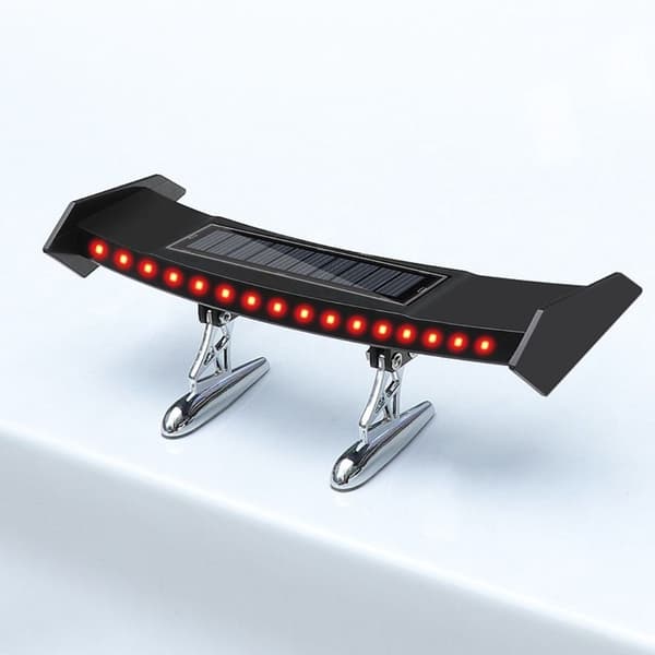 Mini Solar Baklys Advarsel Baklys LED Bil bakspoiler