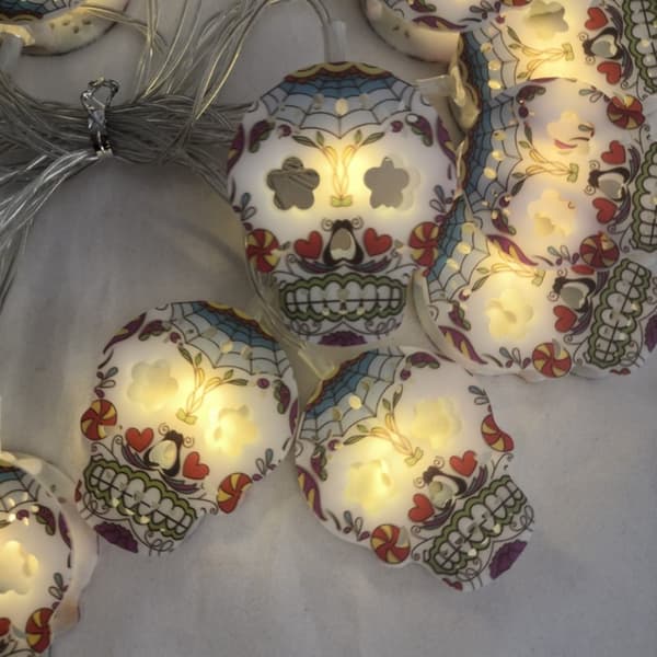 Skeleton Head LED String Lights Fairy Lights 2 2 2