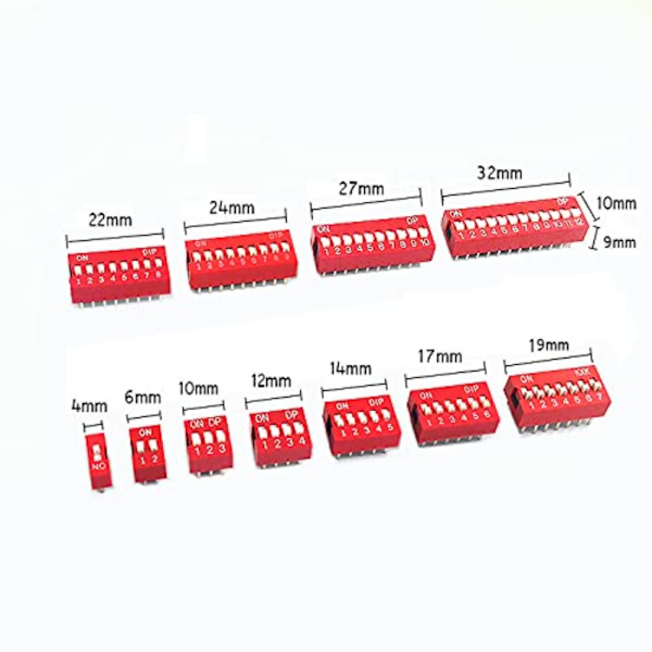 45 kpl Koodauskytkin Vipukytkin Double Row Dip Switch