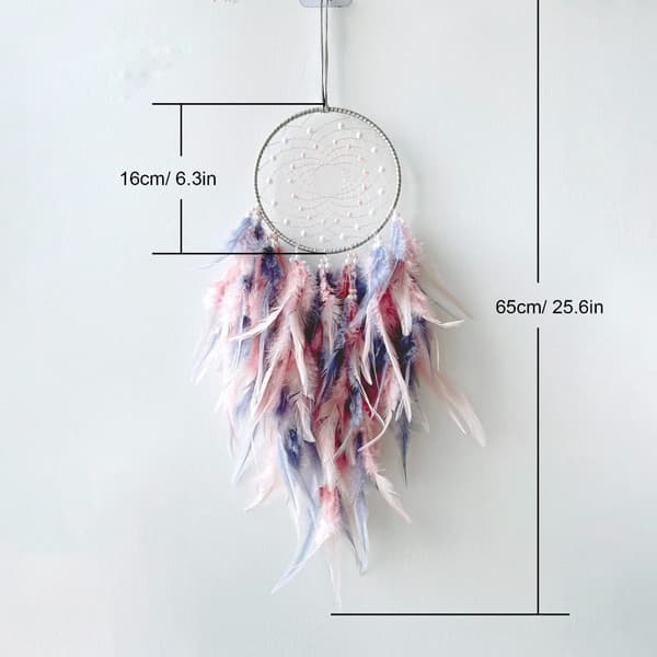 Feather Dream Catchers LED-seinäriipus Feather seinäripustin