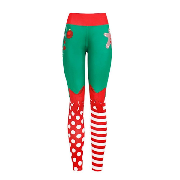 Christmas Xmas Joogahousut Gym Sport Leggingsit LB B LB