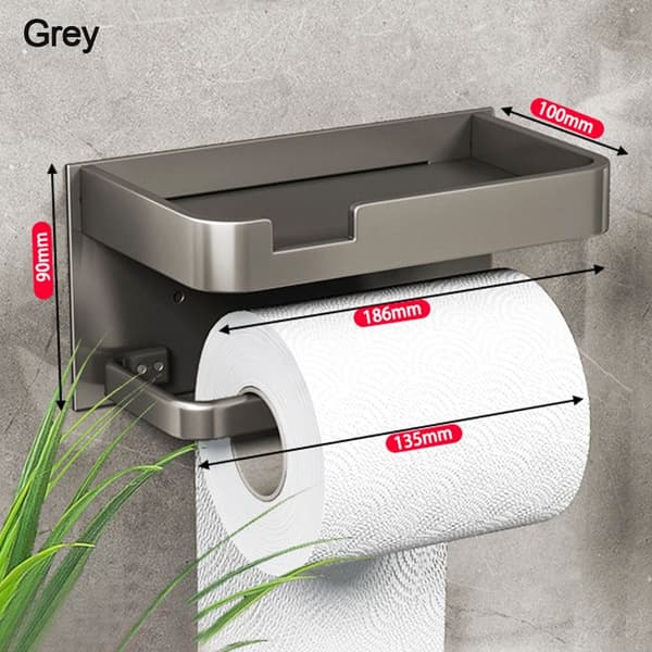 WC-paperin pidike Rullapaperiteline HARMAA grey