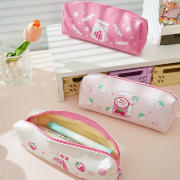 Maito Case Kawaii Paperi Mansikka Pencilcase 02 02 02