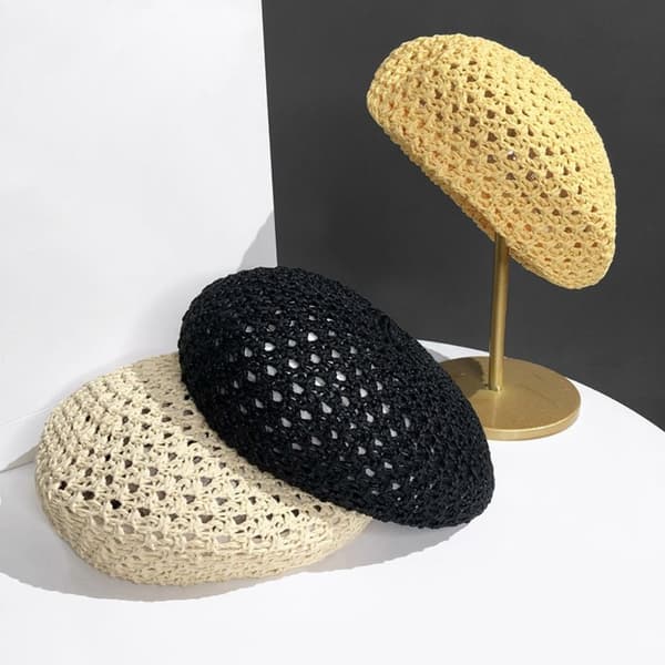 Beret Hat Maler Hat GUL yellow