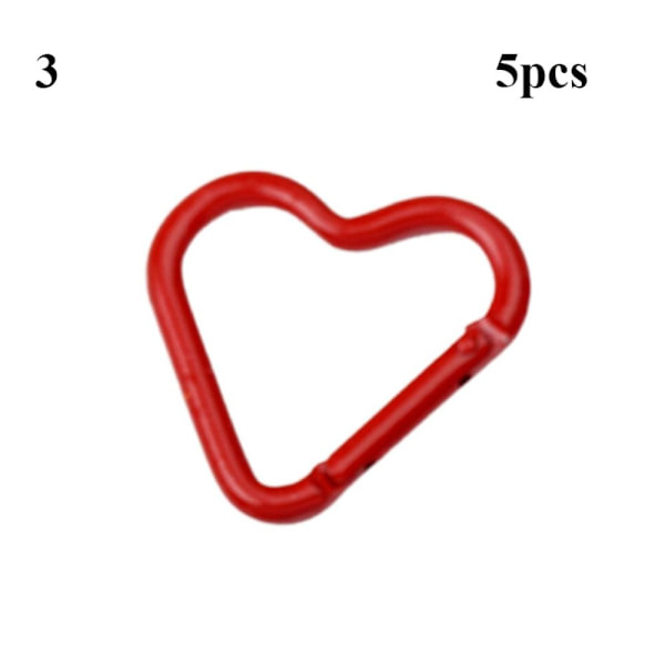 5 stk Spring Heart-Ring Spænder Karabinhage 3 3 3