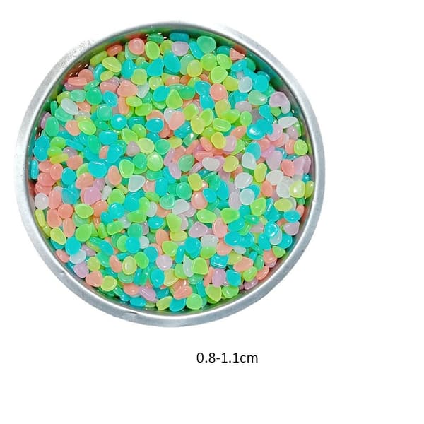 Glow In The Dark Stones Glow Pebbles LYS BLÅ LYS BLÅ Light Blue