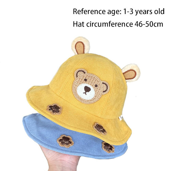 Children Bucket Hat Beach Hat KELTAINEN yellow