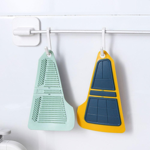 Grønnsaksfruktbørste Hjem Bendable Rengjøring GUL Yellow