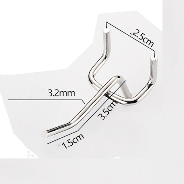50 st Pegboardkrokar Displaykrokar 1 st 1pc