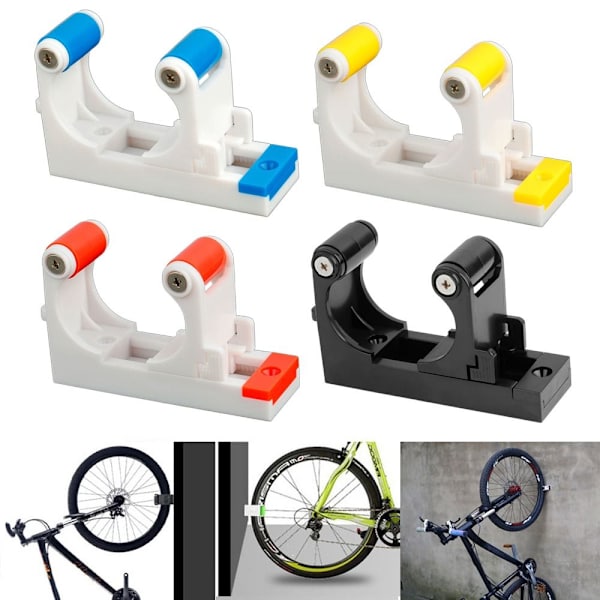 Cykel Parkeringsstativ Cykel Vægmontering Krog HVID&RØD white&red