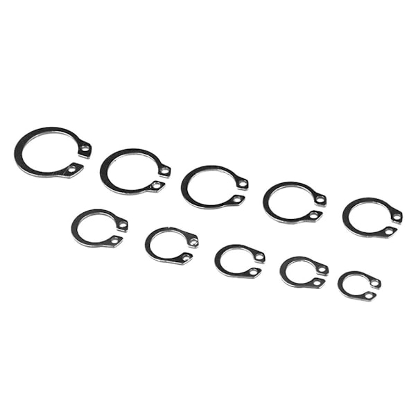 100 ST Circlip Set E-typ Cir Clip Lock Snap Ring 100pcs