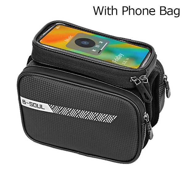 Sykkel Topprammeveske Sykkel Sadelveske MED TELEFONVESKE MED TELEFON With Phone Bag