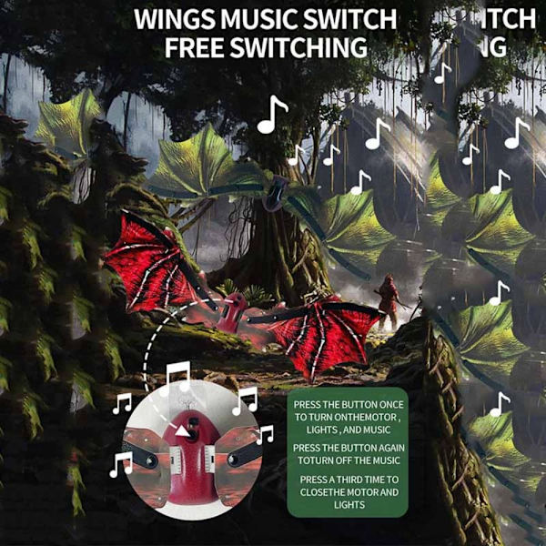 Electric Dinosaur Wings Dinosaur Wings -asu VIHREÄ green