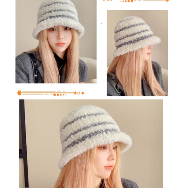 Höst Vinter Plysch Hatt Fisherman Hat GRÅ GRÅ Grey