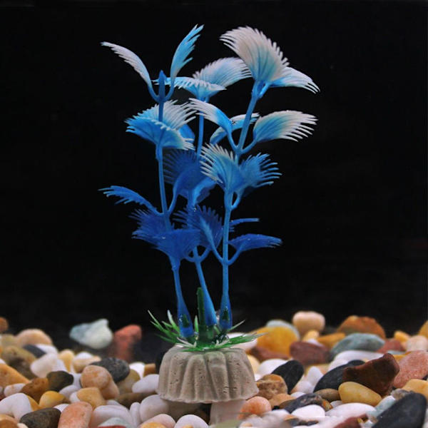 12 stk. Akvarium dekorative planter Kunstige planter 07 07 07