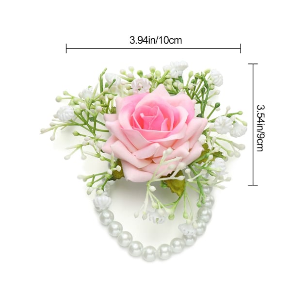 Brud handled Blomma Hand Blommor VIT STYLE2 White Style2