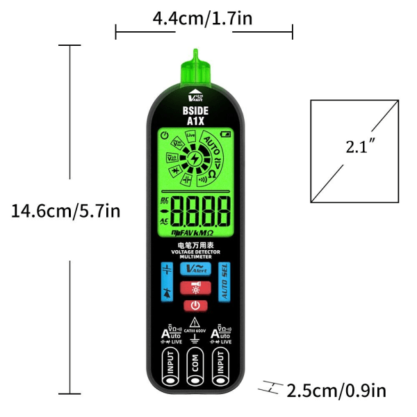 Digital multimeter Brytpunktsmätare A1X MED VÄSKA A1X MED VÄSKA A1X with Bag