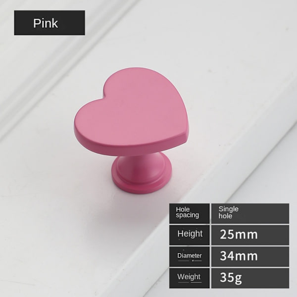 2 Stk Love Garderobe Dørgreb Skuffegreb SORT Black