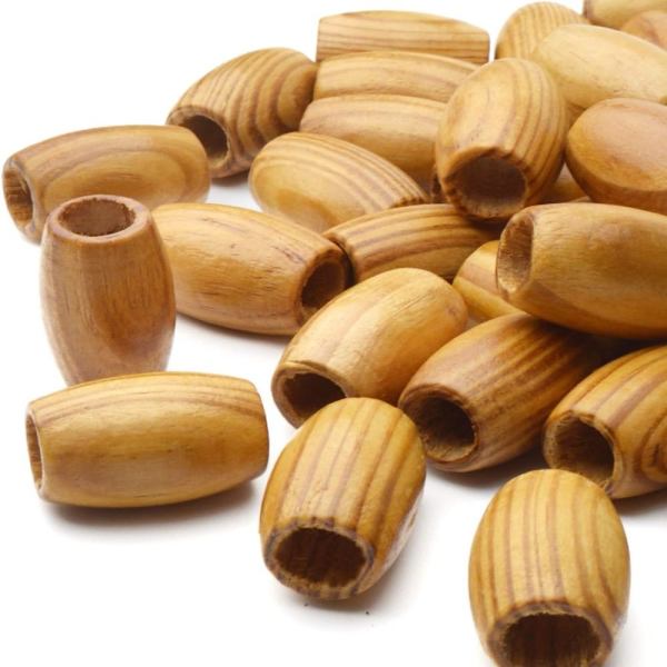 Puiset välihelmet Soikeat helmet Tube Beads