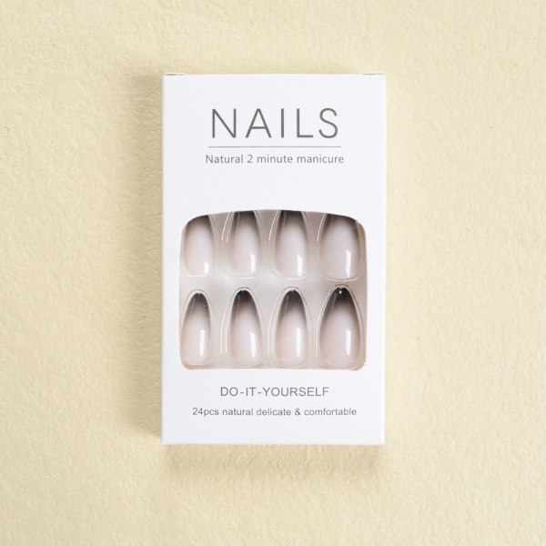 Almond Fake Nails Teko ranskalainen Nail Press on Nails