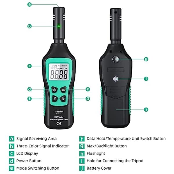 EMF Meter Radiation Detector Meter Smart Digital